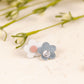 THE DAISY STUD/ Leather Statement Stud Earrings