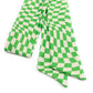 THE HEADBAND in Lime Wavy Checkerboard