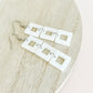 THE SQUARE DANGLE in White/ Lightweight Acrylic Statement Earrings